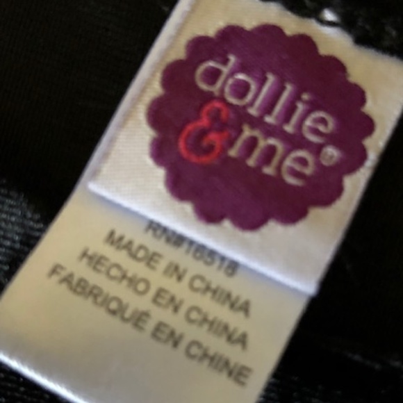 Girl's Dollie & Me Black Velvet Animal Print Dress 5 - Picture 5 of 16